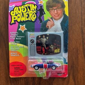 Austin Powers Shaguar Die-Cast Toy Car – Union Jack Red/Blue